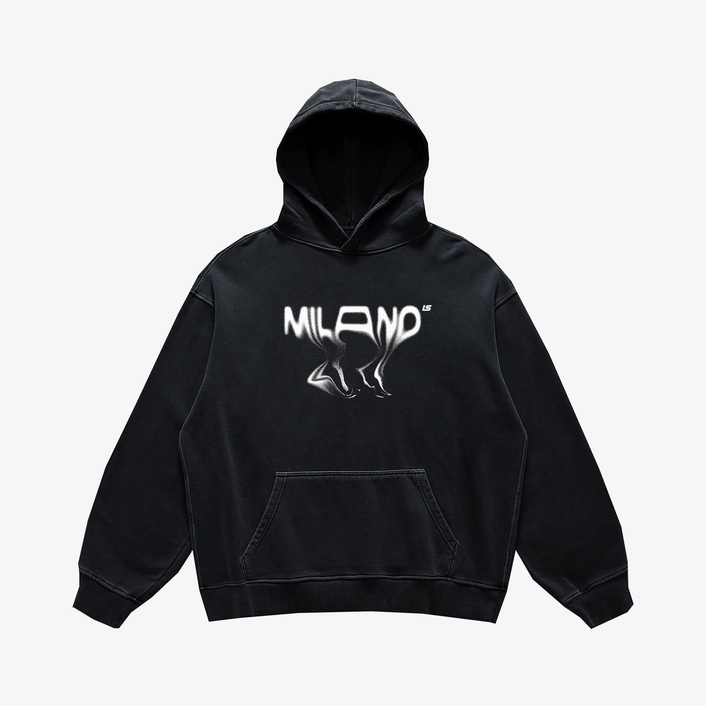 Milano 2025 Hoodie — Washed Black