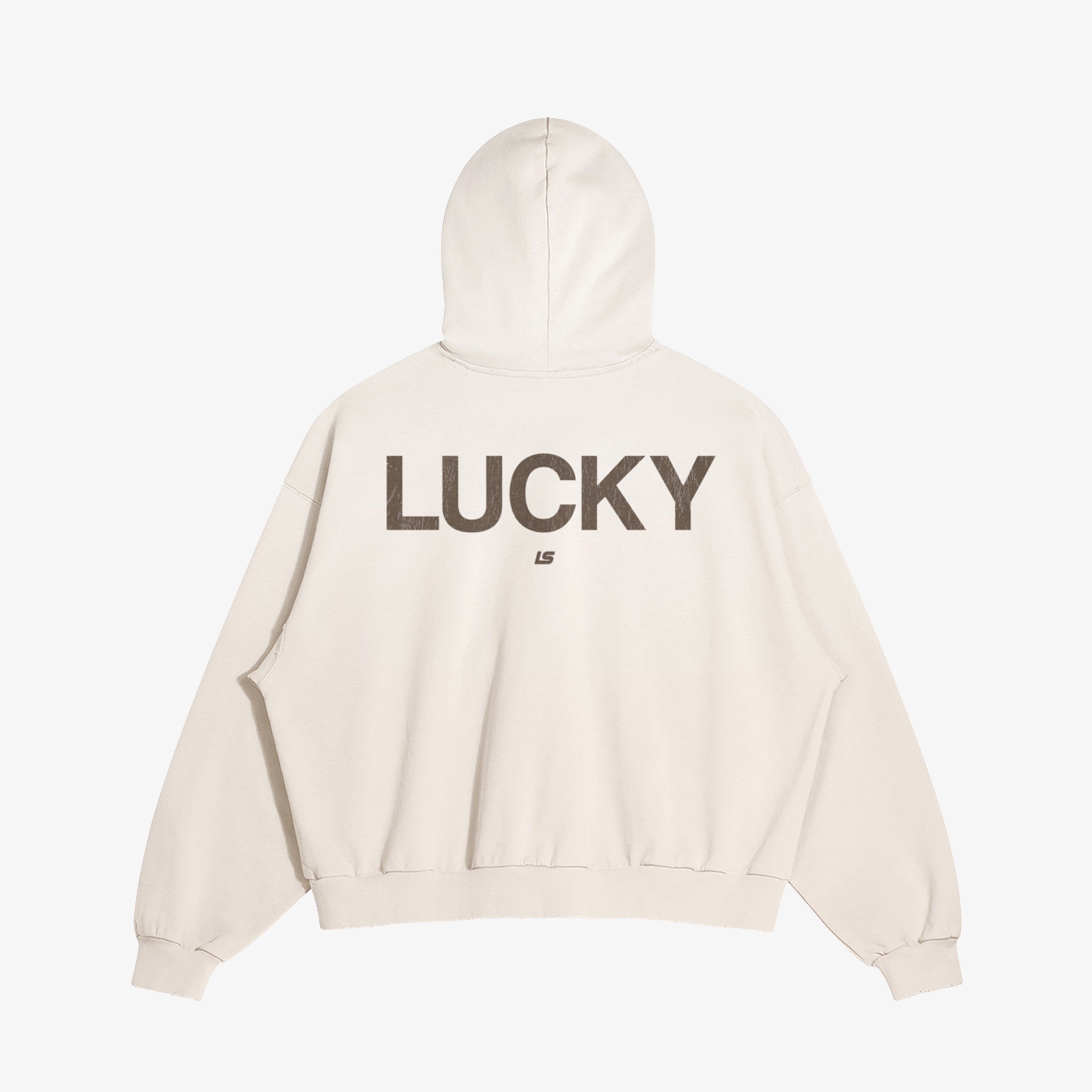 Lucky You Hoodie — Faded Cream