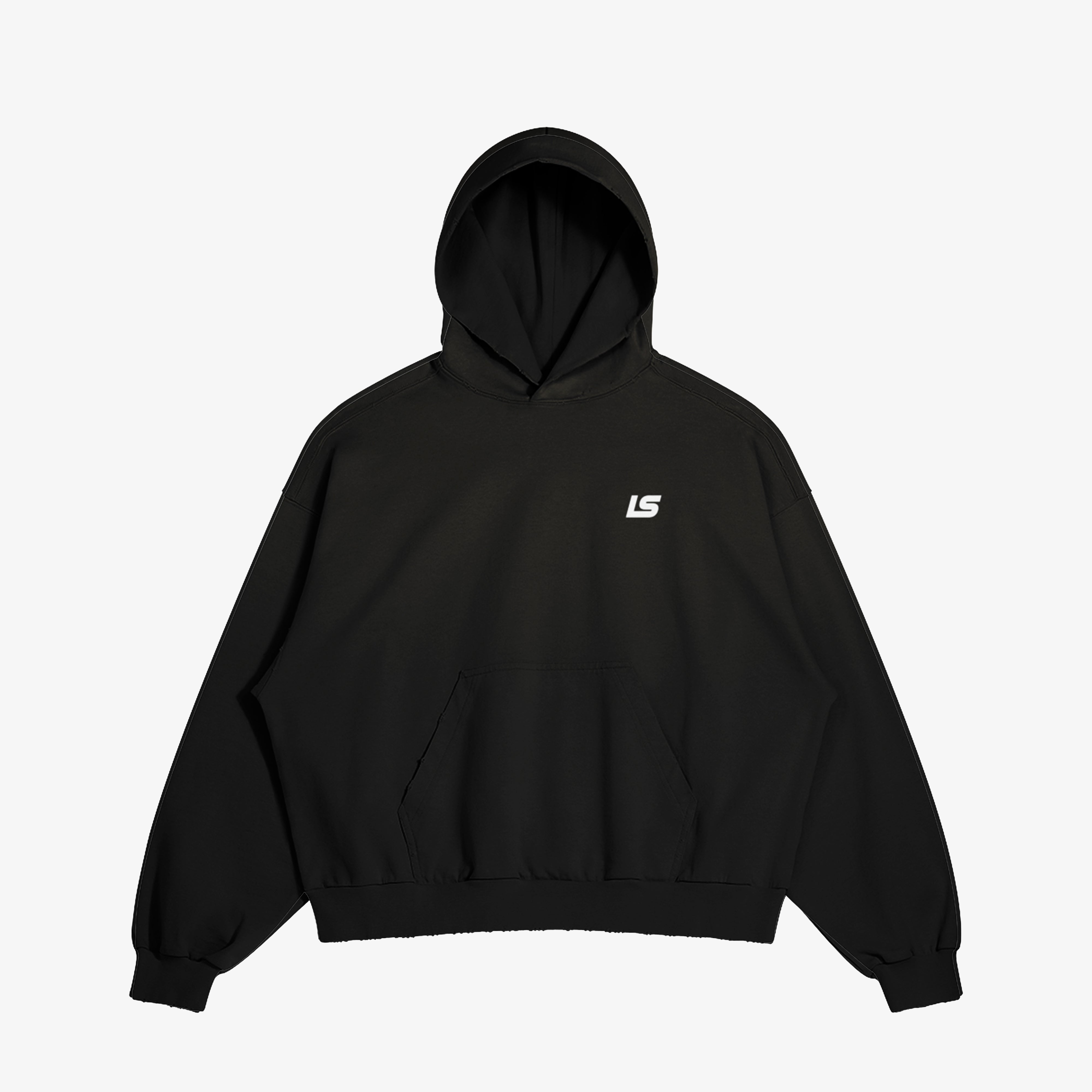 Marathon Hoodie — Faded Black